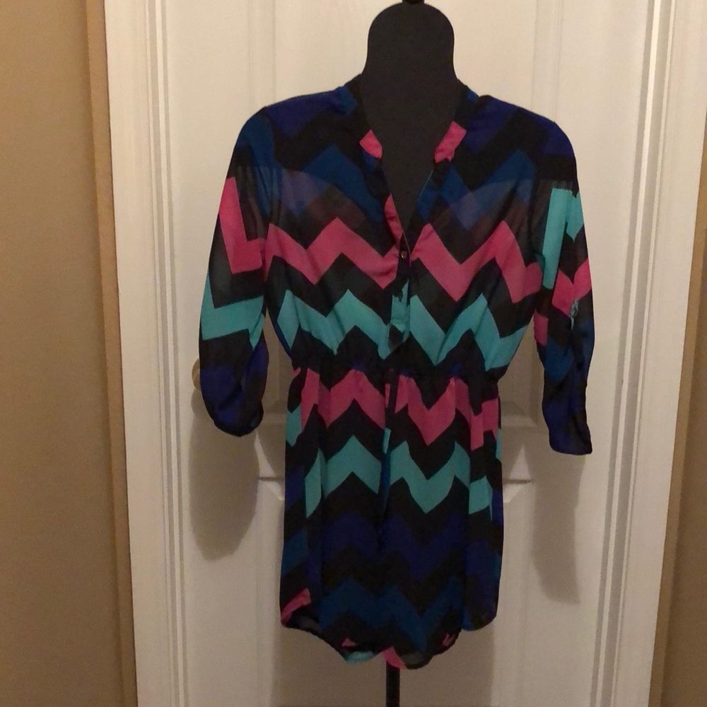Rue 21 Wave Shirt Dress